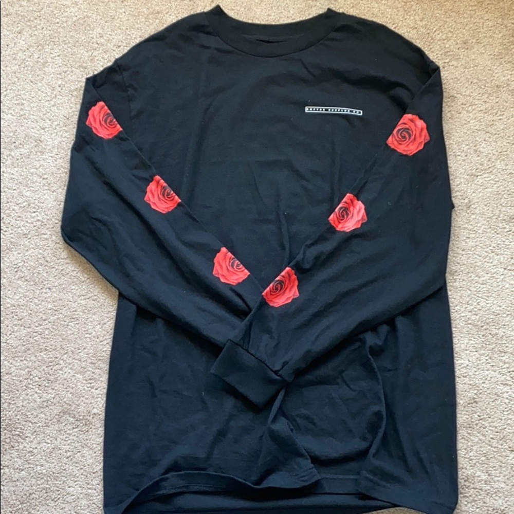 Empyre black and rose long sleeve shirt